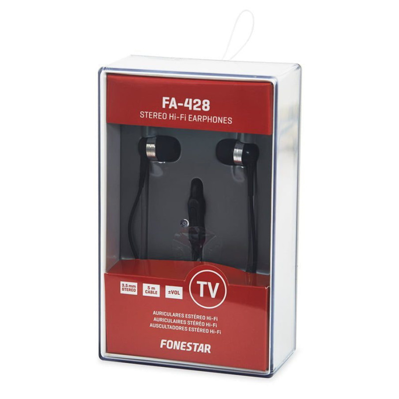 AURICULARES TV FONESTAR FA-428 5M CABLE