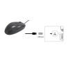 Ratón óptico negro USB Equip 245102 1000 DPI
